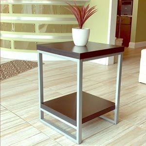 A small coffee table